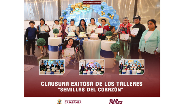 Clausura exitosa de los talleres Semillas Del Corazón 