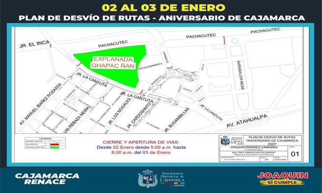 Conoce todas las rutas alternas que podrΓ‘s utilizar desde hoy 02 de enero hasta las 6:00 am. del 03 de enero.