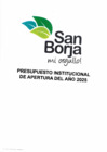 Vista preliminar de documento Presupuesto Institucional de Apertura PIA 2025