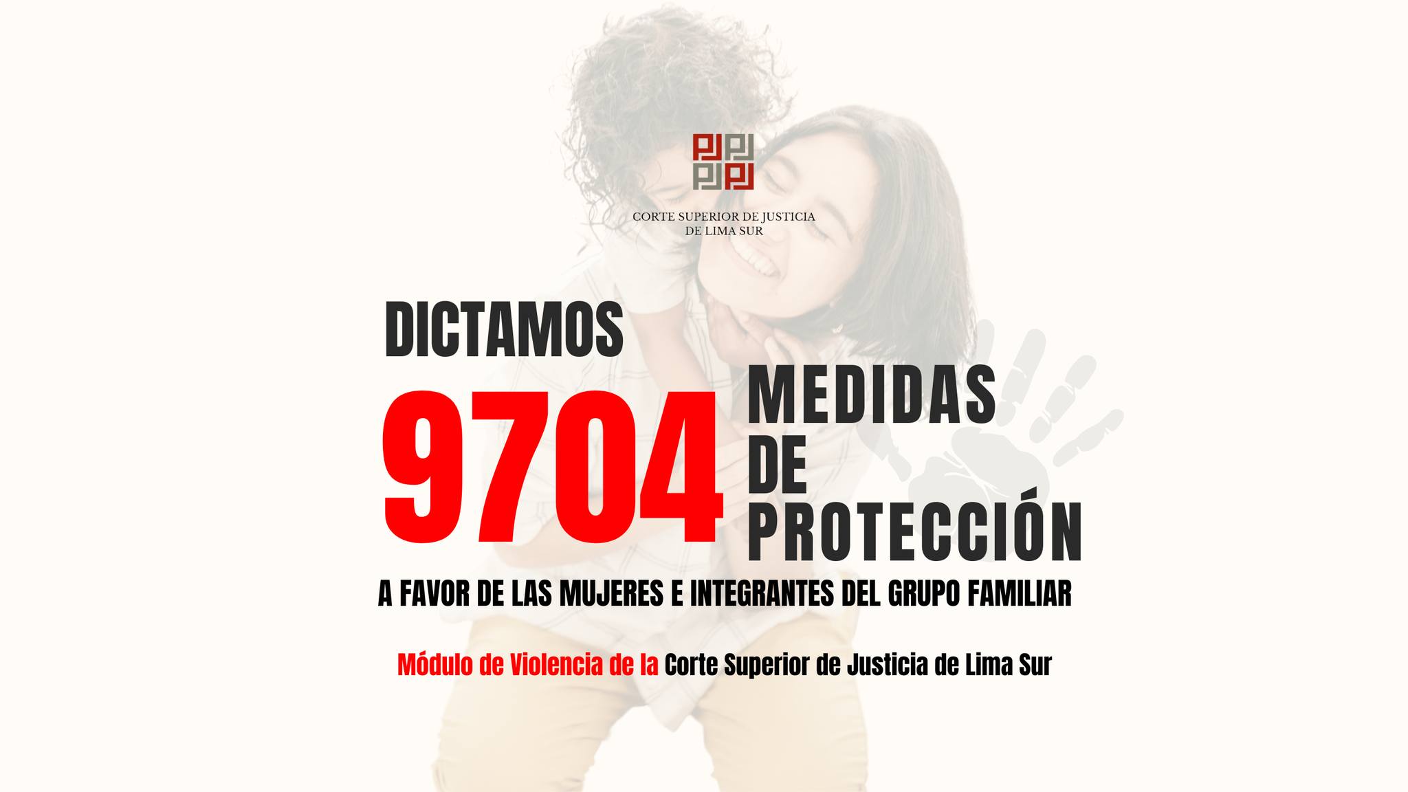 ¡9704 Medidas de protección dictadas! Gran logro del Módulo de Violencia de la Corte Superior de Justicia de Lima Sur