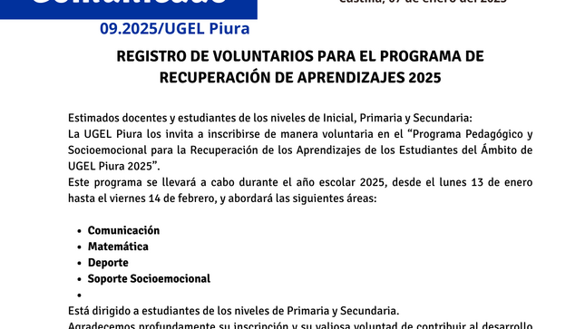 Comunicado