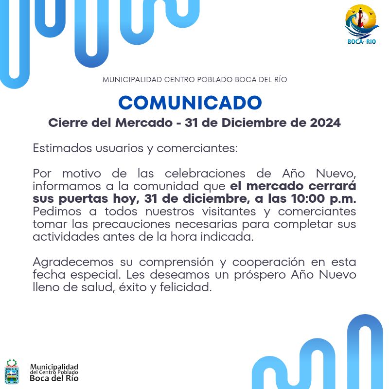 Horario de atencion de mercado