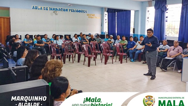 La Municipalidad Distrital de Mala, a través de la Subgerencia de Salud, Participación Ciudadana y Servicios Sociales en coordinación con la DEMUNA, han gestionado la realización del taller psicológico "Escolaridad Inclusiva", donde se capacitó a los docentes de la IEP 21015. Este taller busca motivar a los docentes; fortalecer la enseñanza y educación inclusiva a favor de los educandos.
#𝙈𝙖𝙡𝙖, 𝙪𝙣𝙖 𝙣𝙪𝙚𝙫𝙖 𝙝𝙞𝙨𝙩𝙤𝙧𝙞𝙖 