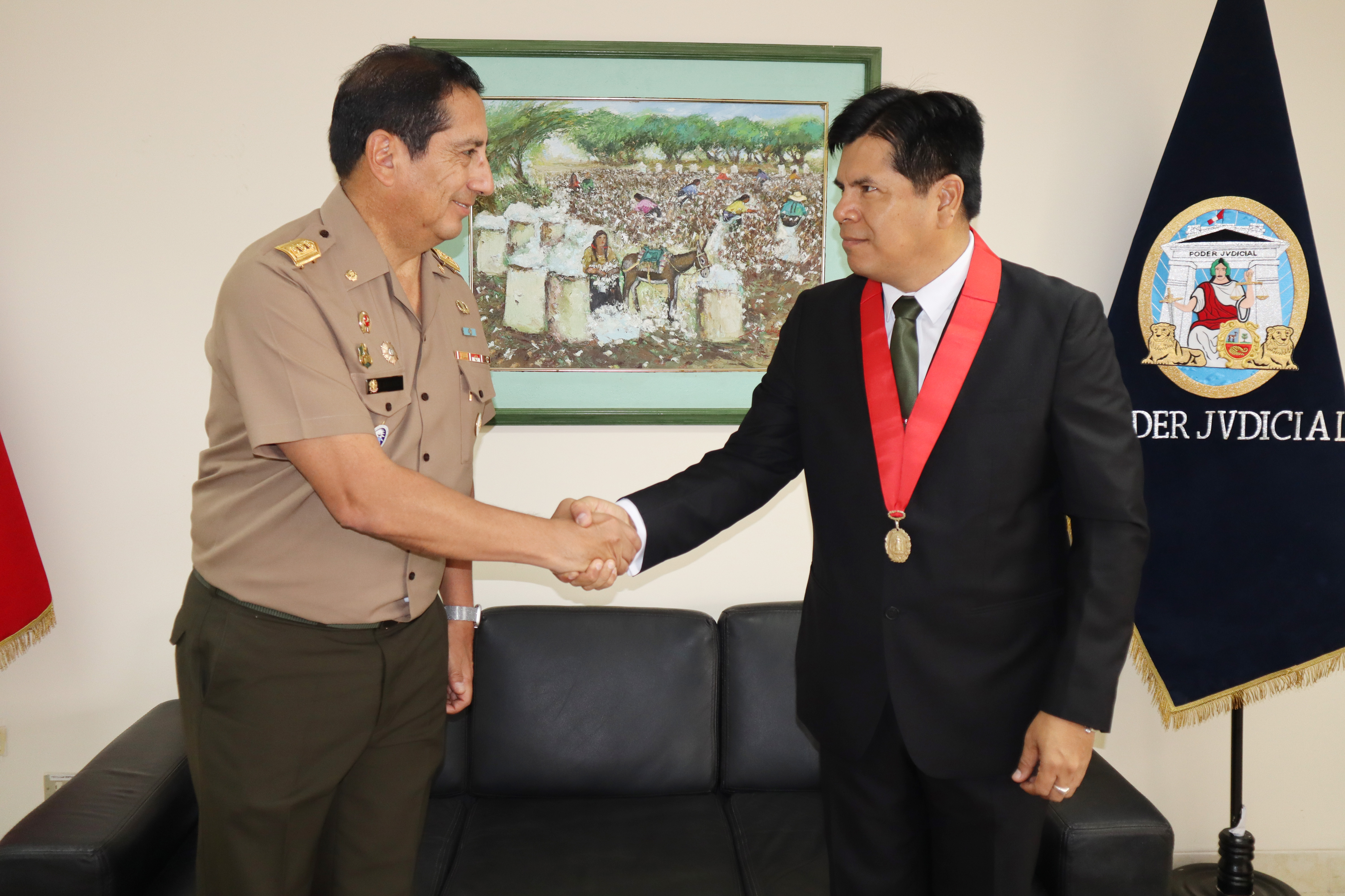 Corte Superior de Piura, Ejército y Fuerza Aérea fortalecen relaciones institucionales