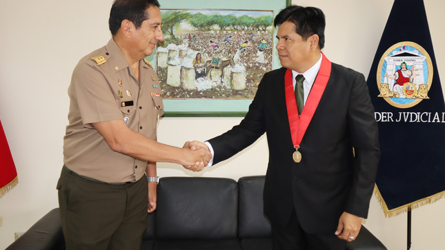 Corte Superior de Piura, Ejército y Fuerza Aérea fortalecen relaciones institucionales 
