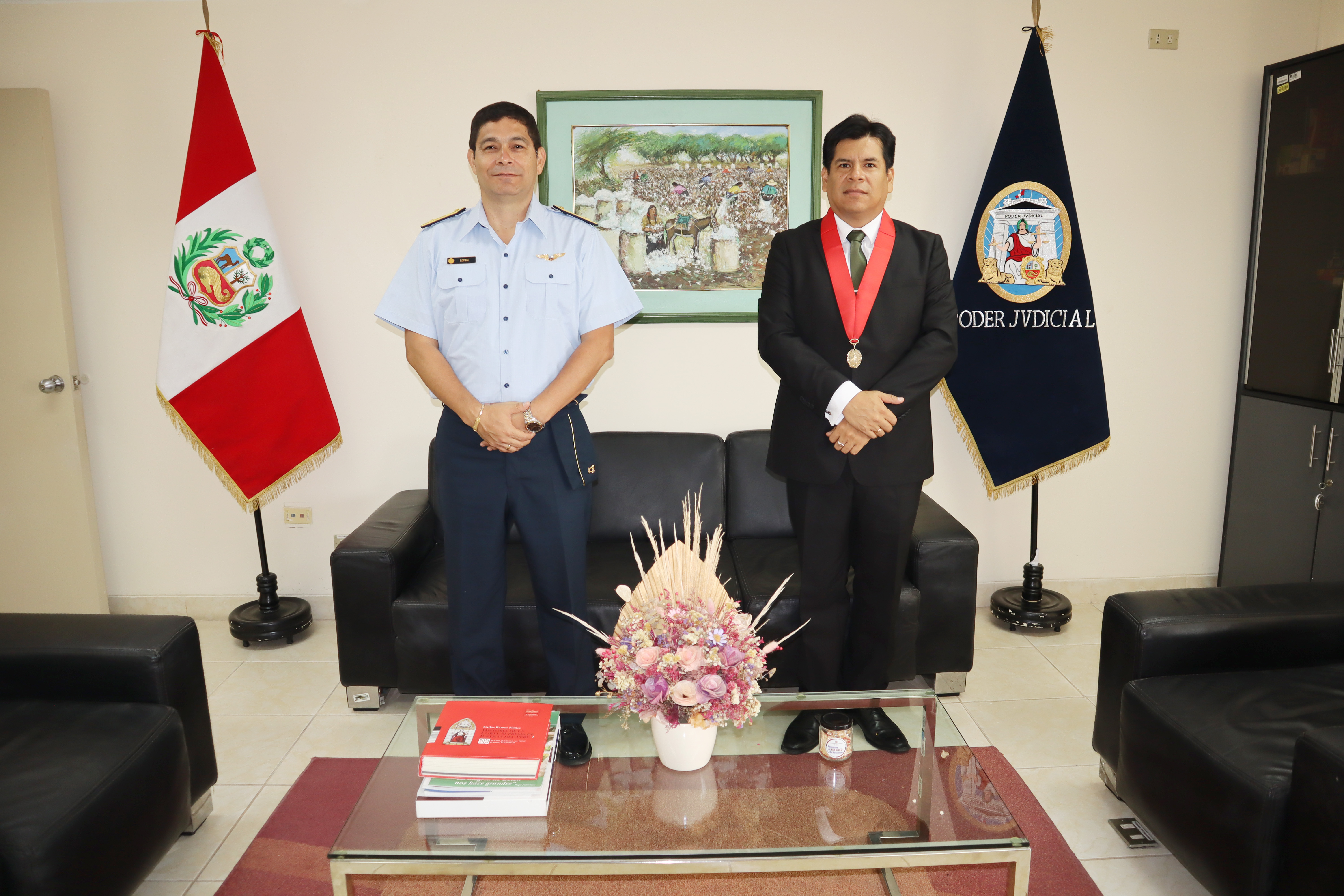 Corte Superior de Piura, Ejército y Fuerza Aérea fortalecen relaciones institucionales