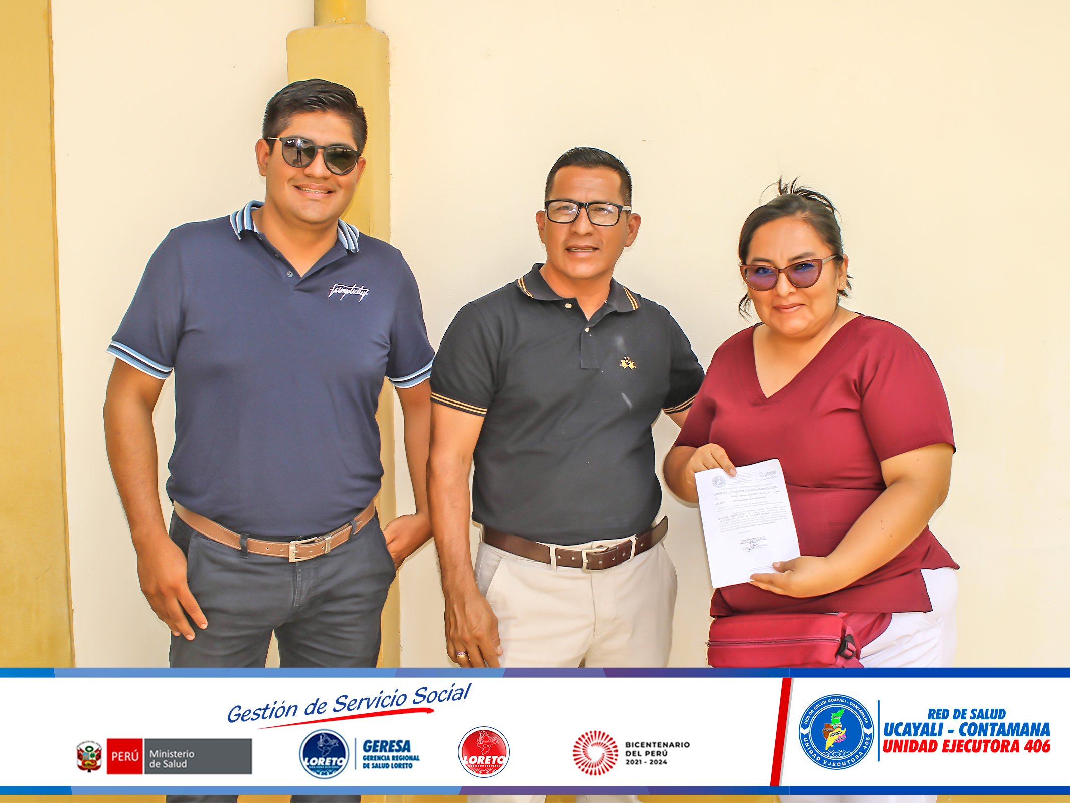 recalcó su compromiso con el equipo de trabajo para garantizar la atención de calidad a los usuarios y a la comunidad.
