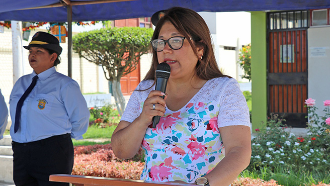 Rindiendo homenaje a nuestros símbolos patrios, la Municipalidad Provincial de Huarmey