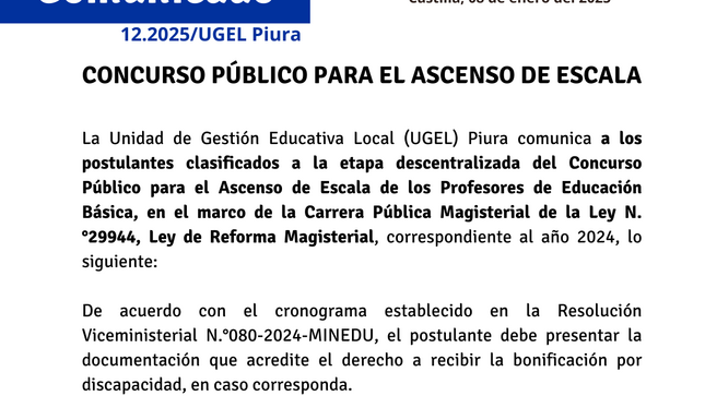 Comunicado