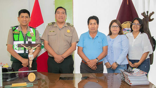Municipalidad y la Policía Nacional del Perú por la mejora de la seguridad ciudadana.