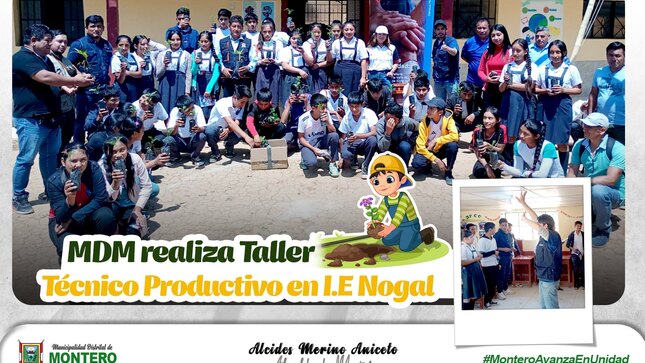 Taller Técnico Productivo en la I.E Nogal