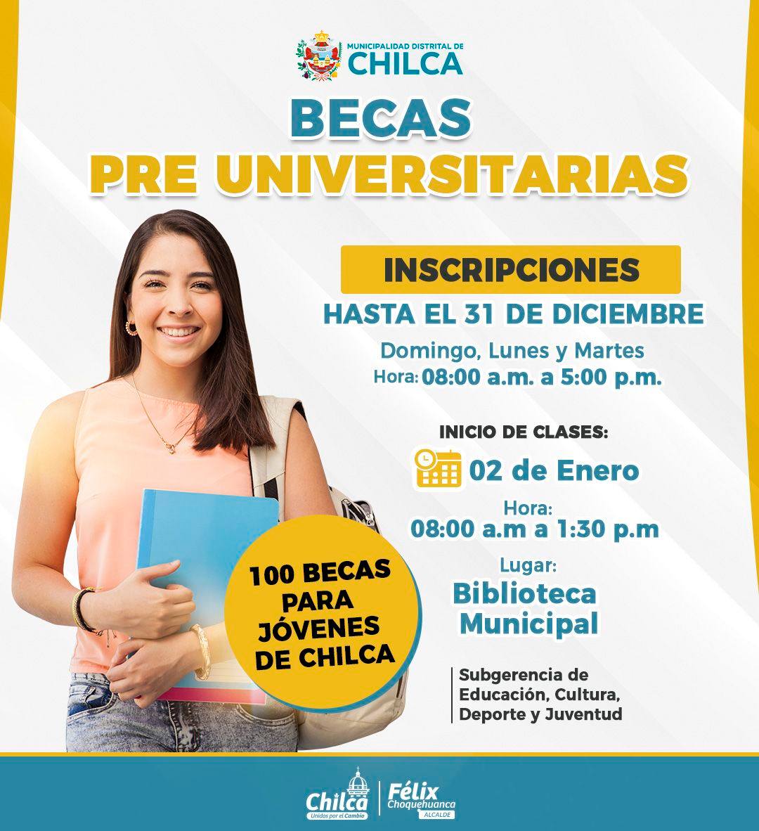 flyer becas