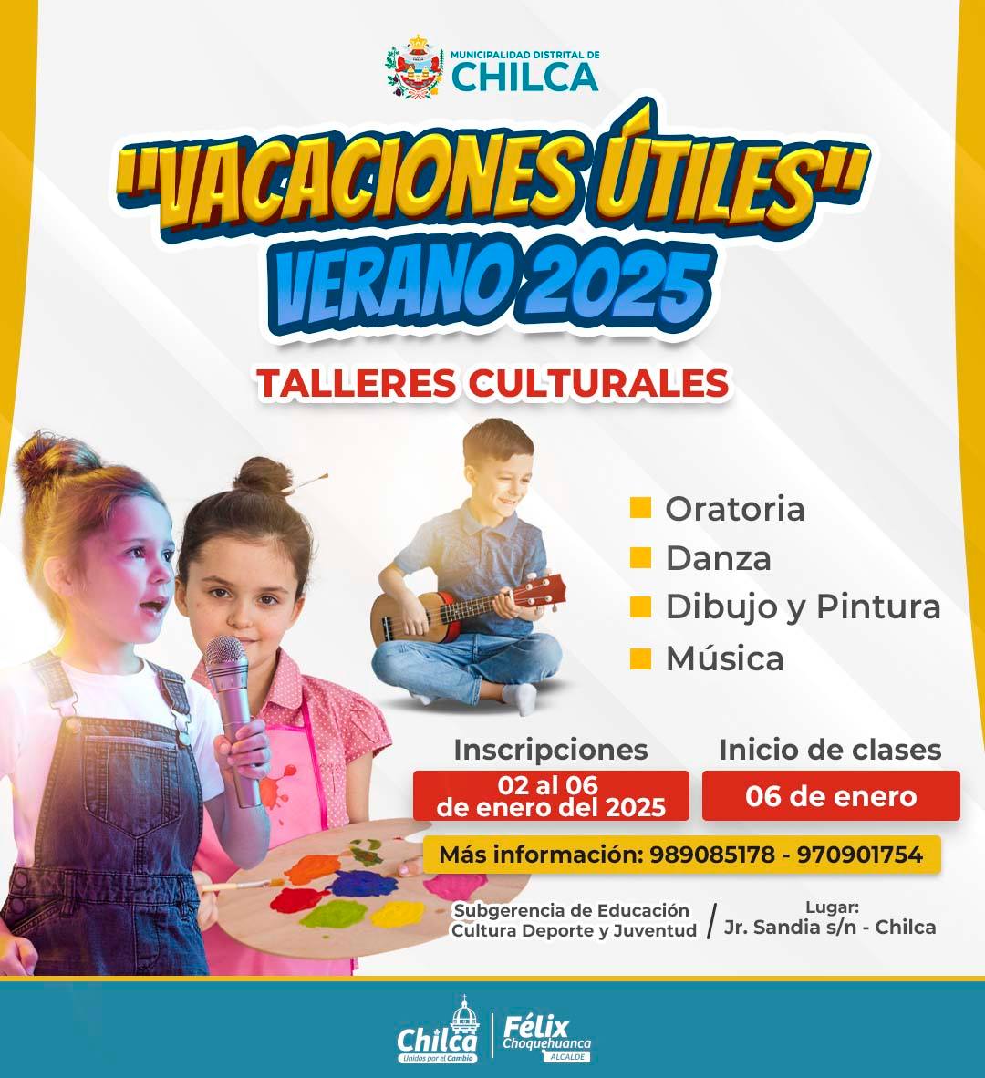 FLYER DE TALLERES CULTURALES
