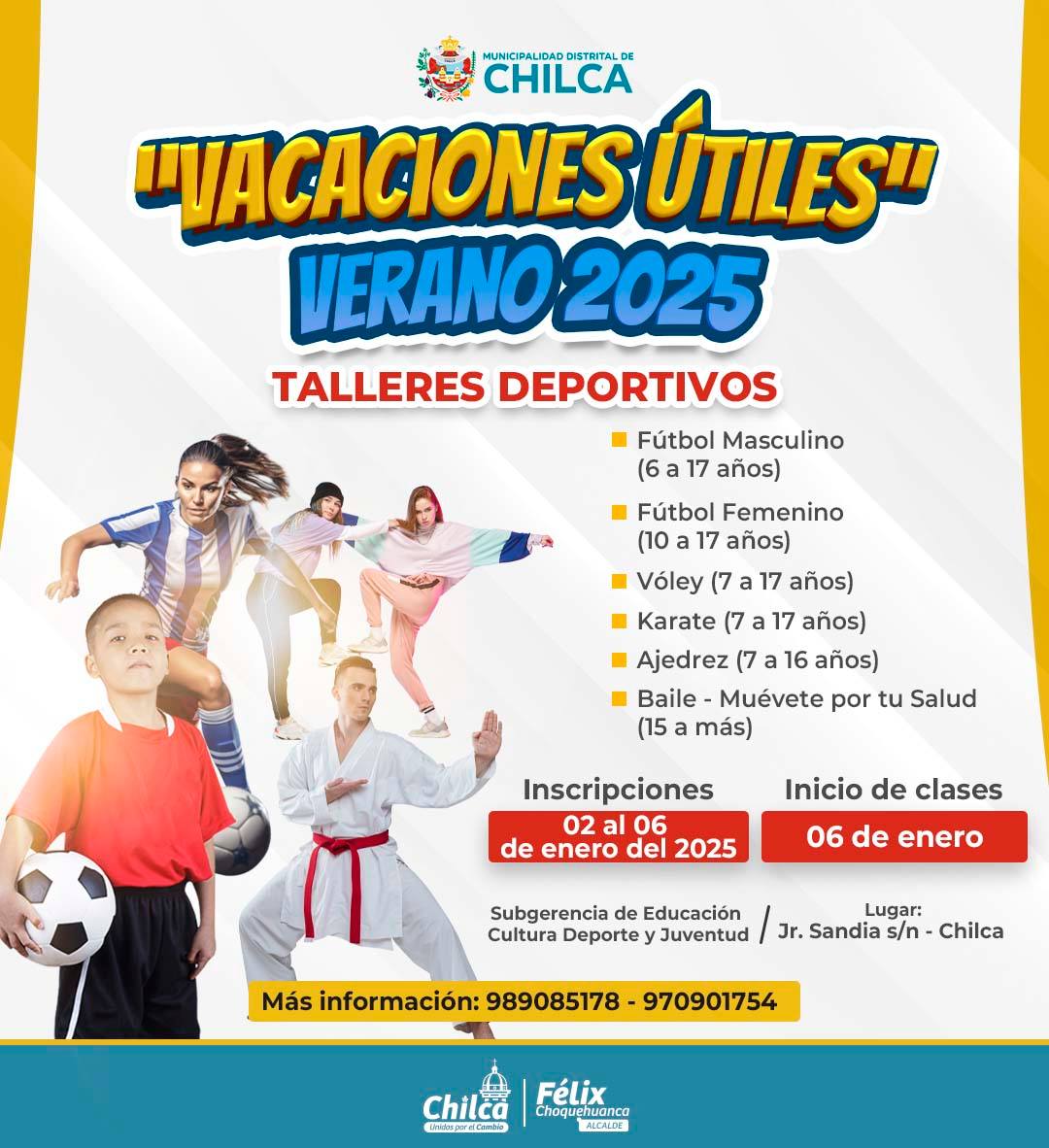 FLYER DE TALLERES DEPORTIVOS