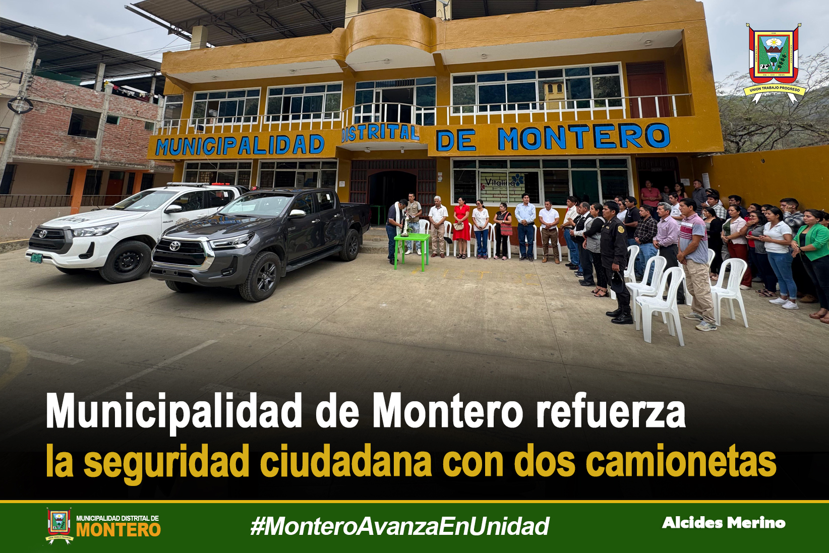 MDM Refuerza la Seguridad Ciudadana con dos Camionetas