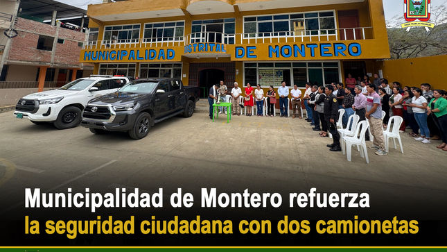 MDM Refuerza la Seguridad Ciudadana con dos Camionetas 
