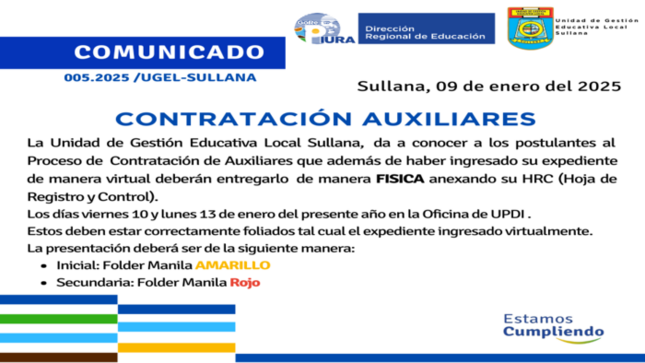 Comunicado N°05-2024