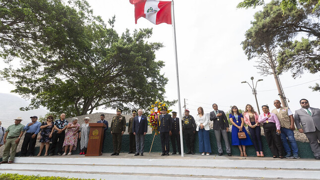 Municipalidad de La Molina rinde homenaje a los valerosos combatientes de la Guerra del Pacífico