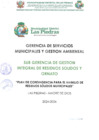 Vista preliminar de documento PLAN DE CONTINGENCIA PARA EL MANEJO DE RESIDUOS SOLIDOS MUNICIPALES