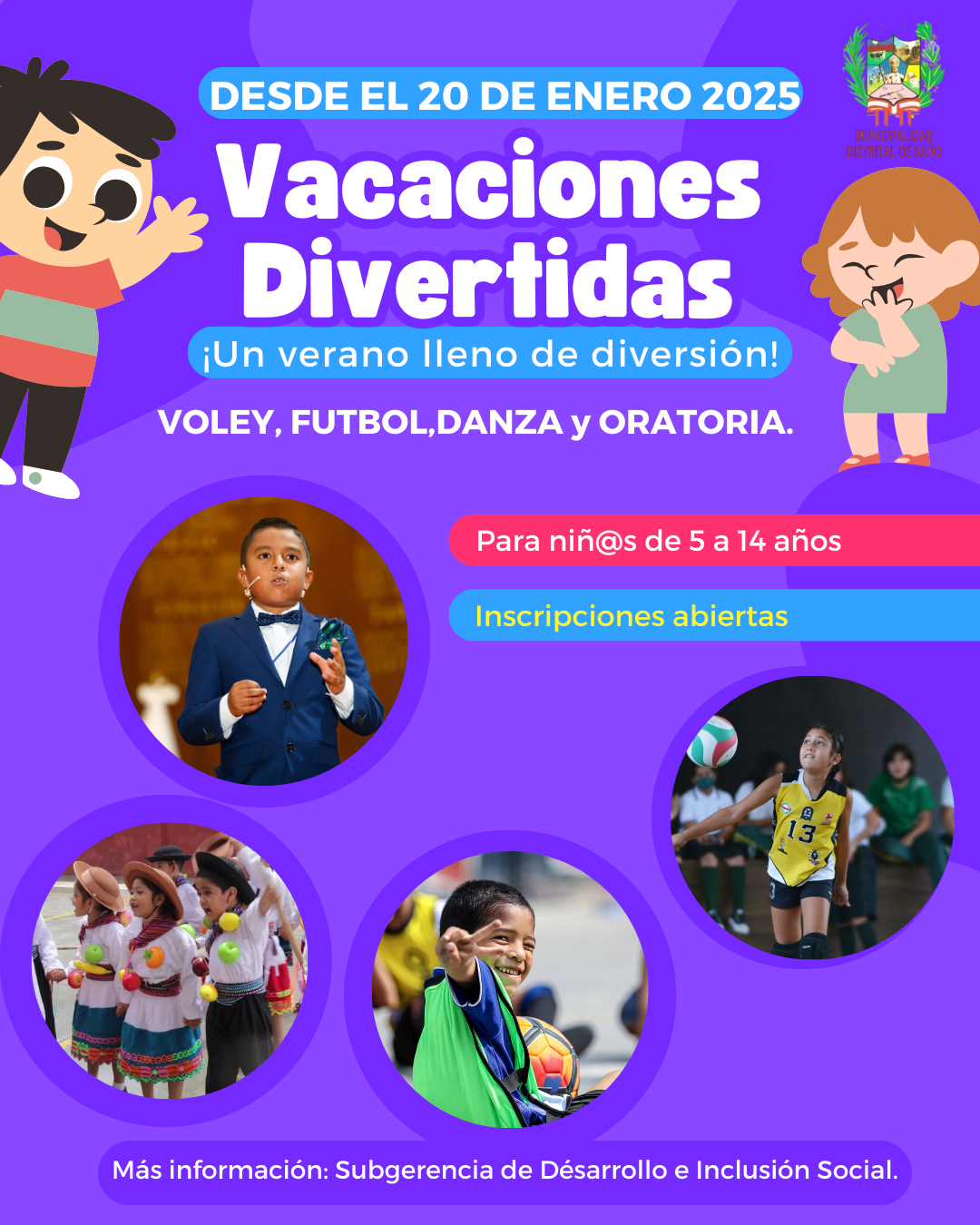 flayer vacaciones divertidas