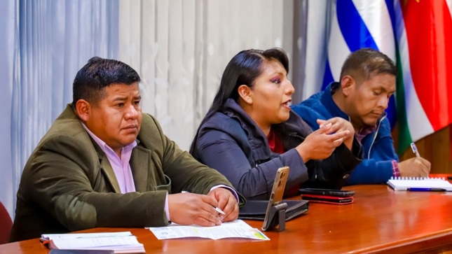 Municipalidad Provincial de Puno consensua planes operativos con los representantes del frente de organizaciones populares (FOP)