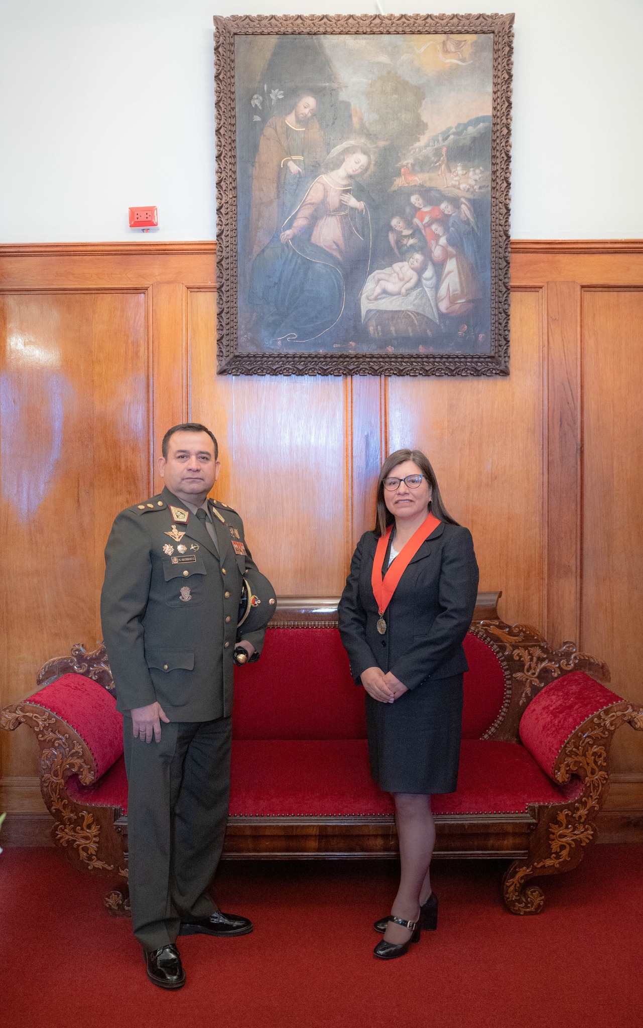 Presidenta de la Corte Superior de Justicia de Cusco recibió la visita protocolar del nuevo Comandante General de la Quinta Brigada de Montaña