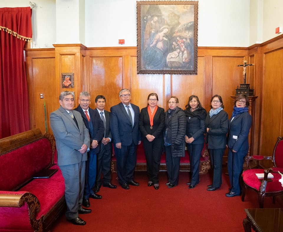 Presidenta de la Corte Superior de Justicia de Cusco recibió la visita protocolar de la junta directiva del Sindicato de Trabajadores del Poder Judicial – Cusco