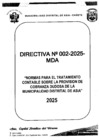 Vista preliminar de documento DIRECTIVA N°002-2025-MDA