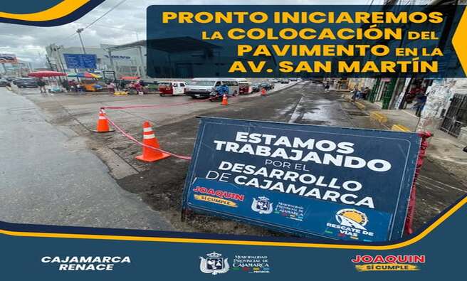 Es importante informar a la población cajamarquina que la Municipalidad Provincial de Cajamarca no ha utilizado el presupuesto asignado para esta obra, ya que se detectó que el material empleado no cumplía con los estándares de calidad.
Agradecemos a toda la población cajamarquina por su comprensión y apoyo. ¡Juntos, continuemos construyendo una Cajamarca próspera!
¡𝗝𝗢𝗔𝗤𝗨𝗜𝗡 𝗦Í 𝗖𝗨𝗠𝗣𝗟𝗘! 🙌