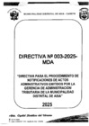 Vista preliminar de documento DIRECTIVA N°003-2025-MDA