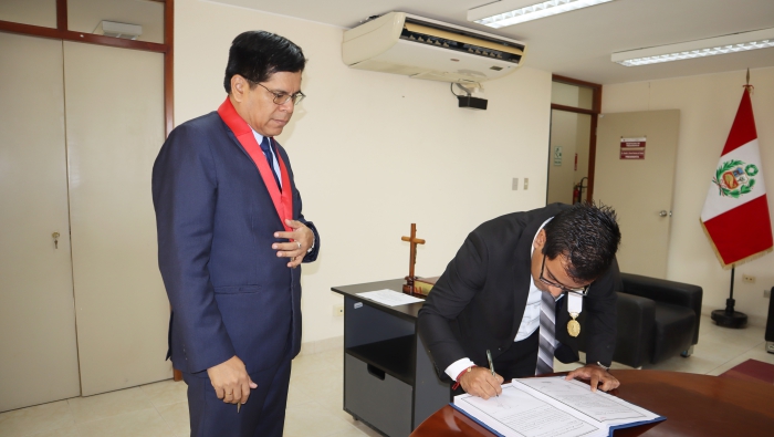Juez titular de Paz Letrado se incorpora a la Corte Superior de Piura