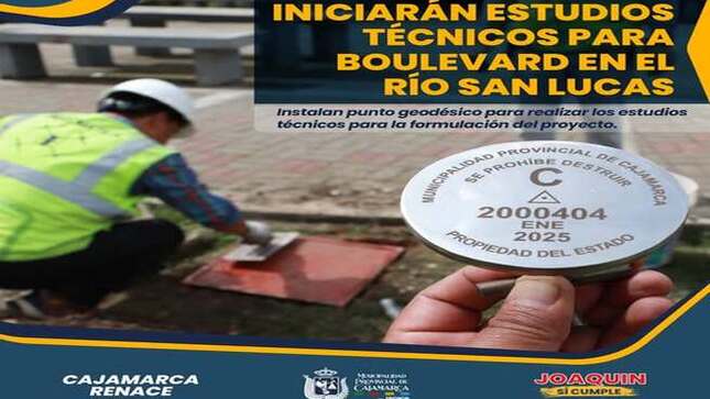 Con el objetivo de llevar a cabo los estudios técnicos necesarios para el proyecto de construcción del boulevard del río San Lucas, que se extenderá entre el Arco del Triunfo y el Jirón del Batán, un equipo de técnicos de la empresa contratista ha instalado un punto geodésico para realizar los trabajos topográficos en la zona.
Este proyecto, como se ha mencionado anteriormente, representa un importante esfuerzo por parte de la Municipalidad Provincial de Cajamarca para embellecer el entorno urbano. La construcción del boulevard buscará recuperar las franjas marginales del río San Lucas, convirtiéndolo en un atractivo turístico y un motor para la reactivación económica de la región.
¡𝗝𝗢𝗔𝗤𝗨𝗜𝗡 𝗦Í 𝗖𝗨𝗠𝗣𝗟𝗘!🙌