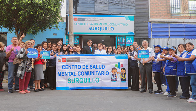 FOTO 5: Diris Lima Centro inaugura Centro de Salud Mental Comunitaria en Surquillo y proyecta atender a más de 100 mil personas