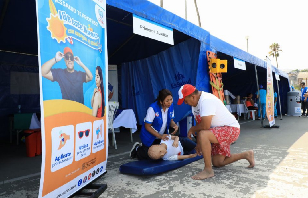 Verano 2025: EsSalud instalará puesto de auxilio rápido en la Playa Agua Dulce de Chorrillos
