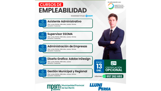 Cursos de empleabilidad 2025. 