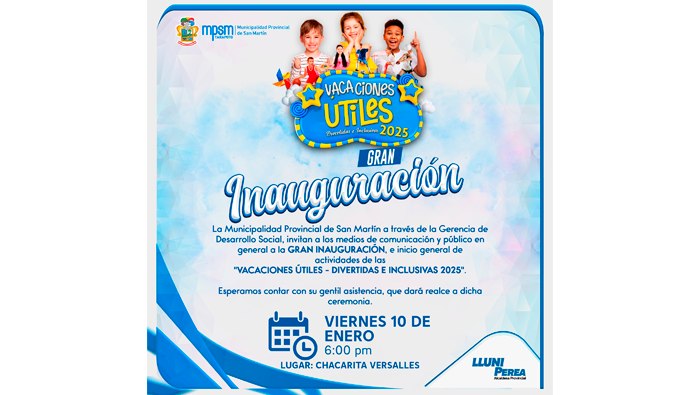 InauguraciΓ³n de Vacaciones Γtiles - Divertidas e Inclusivas 2025.