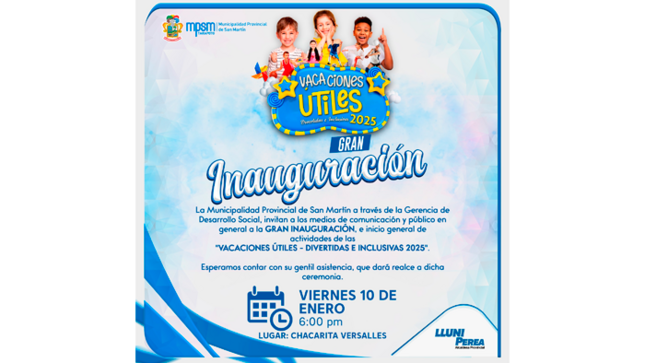 Inauguración de Vacaciones Útiles - Divertidas e Inclusivas 2025.