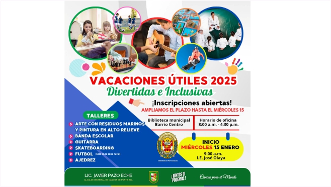 Foto Vacaciones รบtiles 2025 en Canoas de Punta Sal