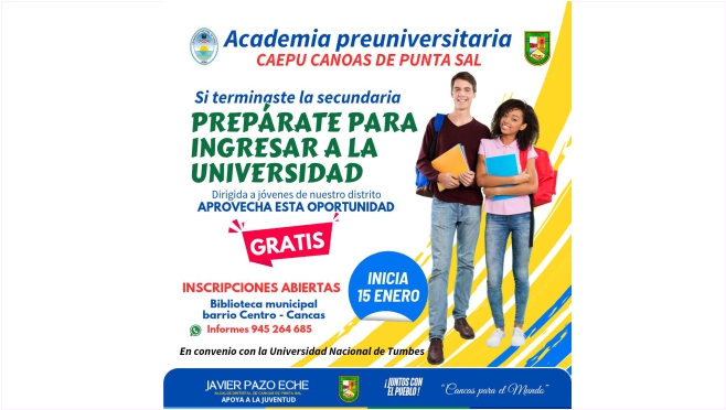 Foto Academia preuniversitaria en Canoas de Punta Sal