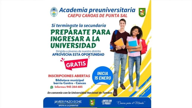 Foto Academia preuniversitaria en Canoas de Punta Sal