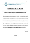 Vista preliminar de documento COMUNICADO N° 003-2025-Relación de Personal APTOS Y NO APTOS