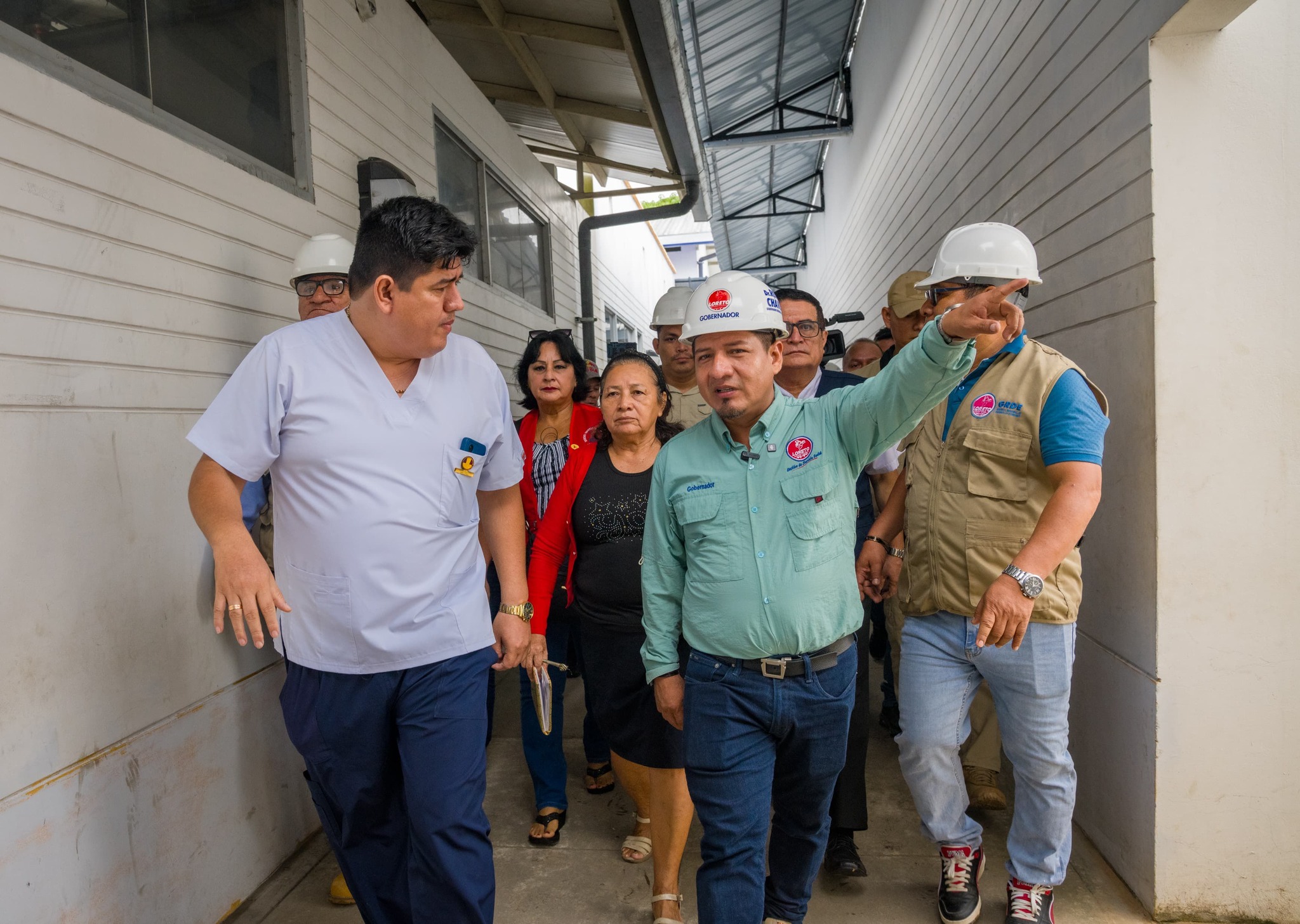 El Gobernador Dr. René Chávez supervisa el 36.21% de avance del Hospital de Apoyo Iquitos.
