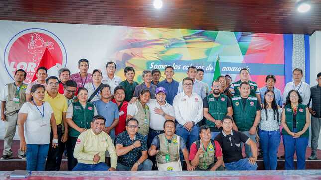 Gobernador de Loreto lidera la validación del plan maestro del ACR Alto Nanay Pintuyacu Chambira 2025-2029.