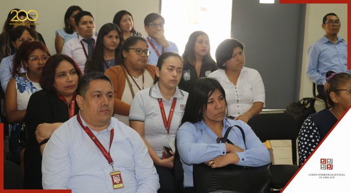 Importante reunión de la presidenta de la Corte de Lima Sur con servidores penales