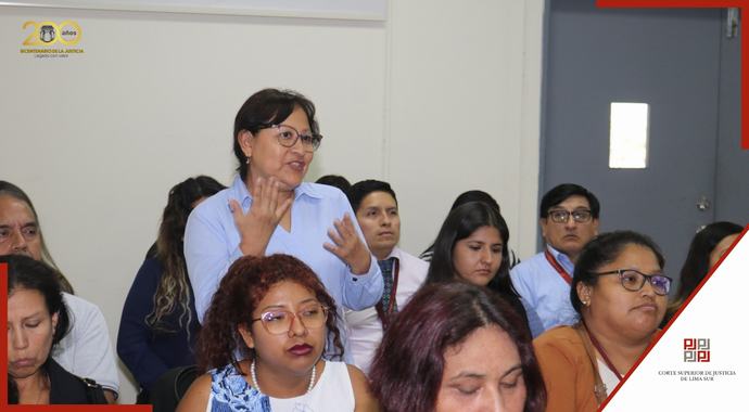 Importante reunión de la presidenta de la Corte de Lima Sur con servidores penales