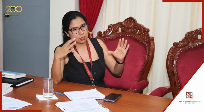 Valiosa reunión sostuvo la presidenta de la Corte de Lima Sur con jueces penales