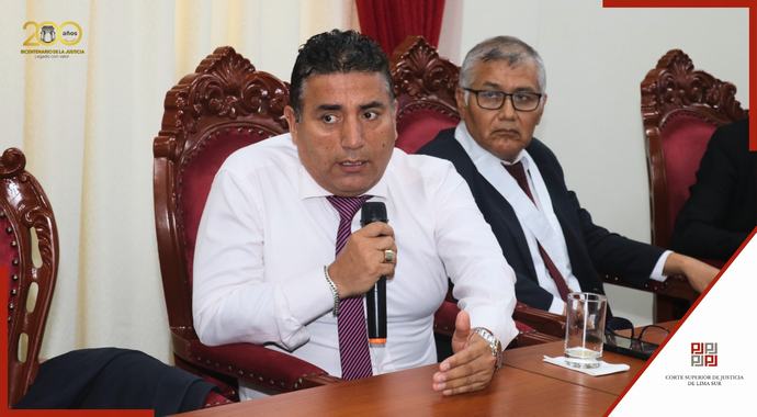 Valiosa reunión sostuvo la presidenta de la Corte de Lima Sur con jueces penales
