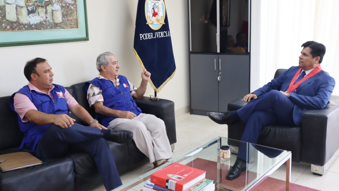 Corte Superior de Piura y Oficina Defensorial de Piura coordinan trabajo conjunto