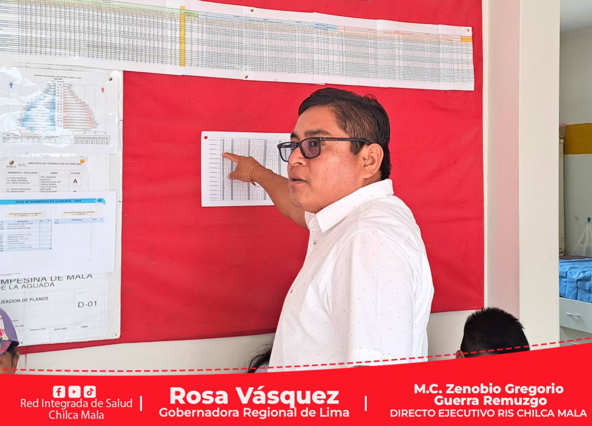 Director Ejecutivo M.C. Zenobio Gregorio Guerra Remuzgo supervisa permanencia de personal asistencial en los establecimientos de salud.