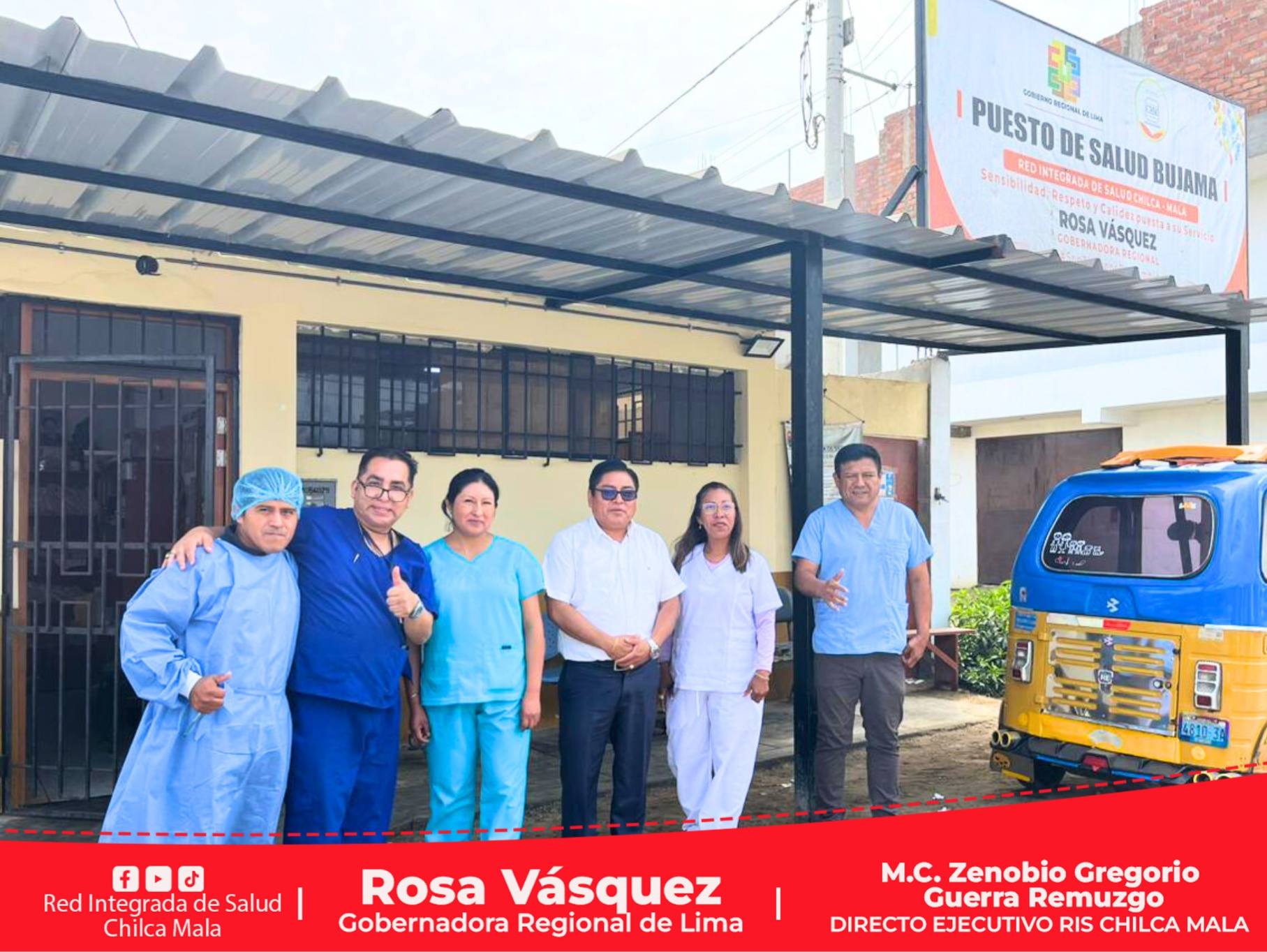 Director Ejecutivo M.C. Zenobio Gregorio Guerra Remuzgo supervisa permanencia de personal asistencial en los establecimientos de salud.